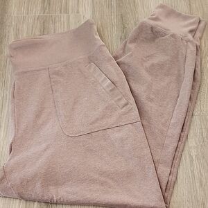 Marika | Cozy Heathered Mauve Jogger Pants